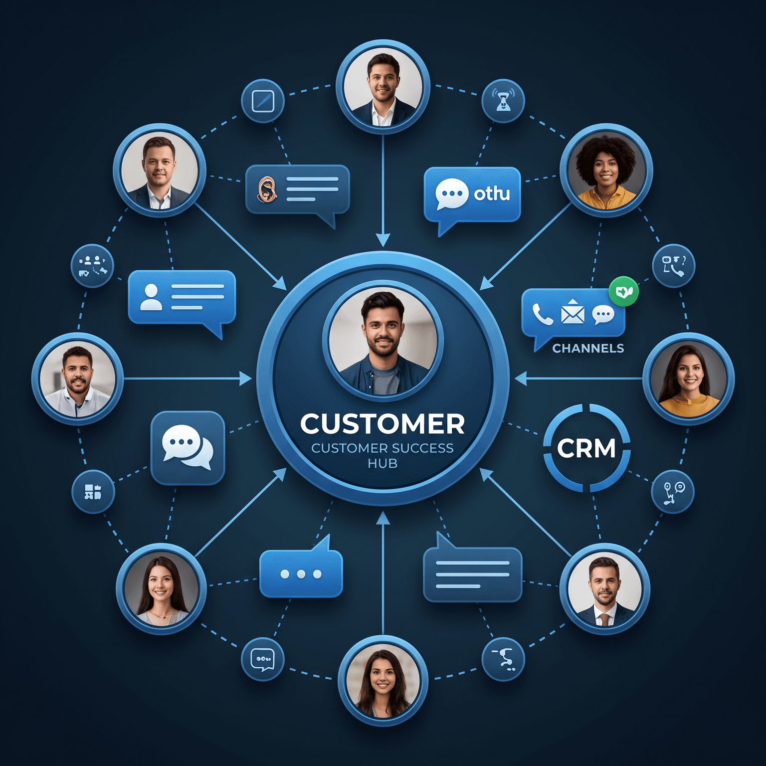 Built-in CRM feature illustration